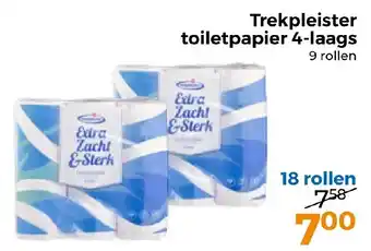 Trekpleister Trekpleister toiletpapier 4 laags aanbieding