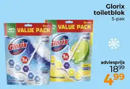 Trekpleister Glorix toiletblok aanbieding