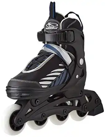 Bol.com Hudora Inlineskate Leon Skeelers Blauw - Zwart maat 37-40 aanbieding