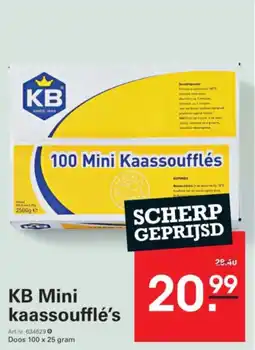 Sligro KB Mini kaassoufflé's aanbieding