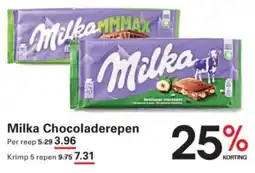 Sligro Milka Chocoladerepen aanbieding