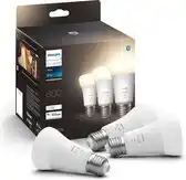 Bol.com Philips Hue White standaard lamp mat dimbaar (3-pack) - E27 9W 800lm 2700K 230V aanbieding