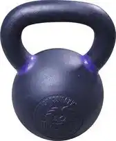 Bol.com Crossmaxx Powdercoated Kettlebell 20 kilo - 44 lbs - Zwart aanbieding