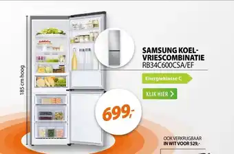 Expert Samsung RB34C600CSA/EF Zilver aanbieding