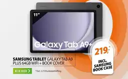 Expert Samsung Galaxy Tab A9 Plus (2023) 64GB Wifi + Book Cover Grijs aanbieding