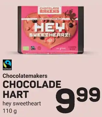 Ekoplaza Chocolatemakers Chocolade hart aanbieding