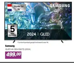 EP Beerepoot QLED 4K QE43Q67D (2024) aanbieding