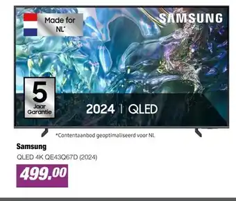 EP Beerepoot QLED 4K QE43Q67D (2024) aanbieding