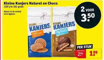 Kruidvat Kleine Kanjers Naturel en Choco aanbieding