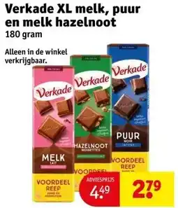 Kruidvat Nestlé mini's Ieder Favoriet Verkade XL melk, puur en melk hazelnoot aanbieding