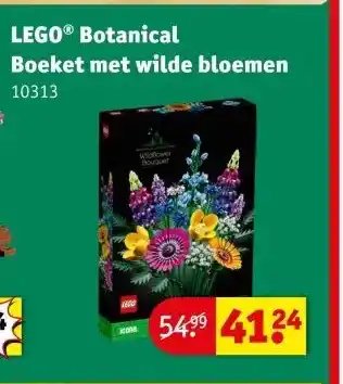 Kruidvat LEGO® Botanical Boeket met wilde bloemen aanbieding