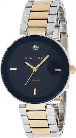 Amazon Anne Klein Women's Genuine Diamond Dial Bracelet Watch aanbieding