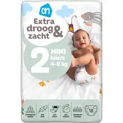 Albert Heijn AH Extra droog en zacht luiers maat 2 aanbieding