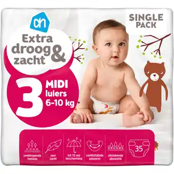 Albert Heijn AH Extra droog en zacht luiers maat 3 aanbieding