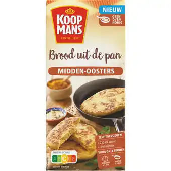 Albert Heijn Koopmans Brood uit de pan Midden-Oosters aanbieding