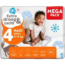 Albert Heijn AH Extra droog en zacht luiers maat 4 aanbieding