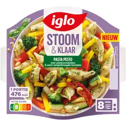 Albert Heijn Iglo Stoom & klaar pasta pesto aanbieding