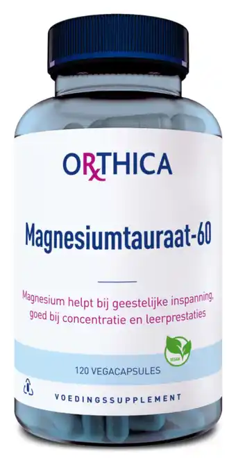 De Online Drogist Orthica Magnesiumtauraat 60 Capsules aanbieding