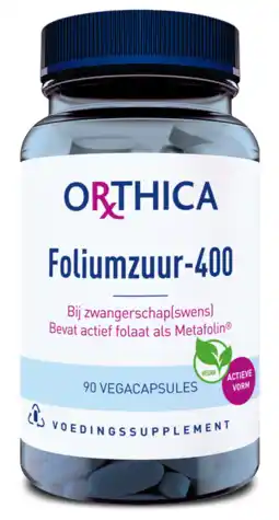 De Online Drogist Orthica Foliumzuur 400 Capsules aanbieding