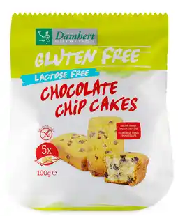 De Online Drogist Damhert Gluten Free Lactose Free Choco Chip Cakes aanbieding