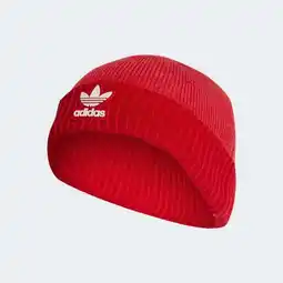 Foot Locker Adidas Cuff Knit Unisex Winter mutzen - Rood - Maat: 40-42 - Katoen - Foot Locker aanbieding