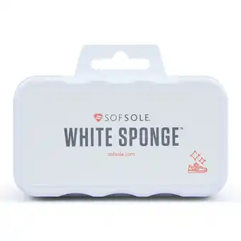 Foot Locker SofSole White Sponge Unisex Schoenverzorging - Zwart - Maat: One Size - Cleaner - Foot Locker aanbieding