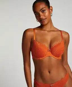 Hunkemoller Hunkemöller Voorgevormde beugel bh Marine Oranje aanbieding