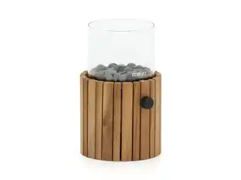 Kees Smit Cosiscoop Timber round gaslantaarn ø 18cm (h:30cm) aanbieding