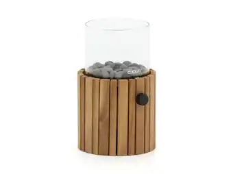 Kees Smit Cosiscoop Timber round gaslantaarn ø 18cm (h:30cm) aanbieding