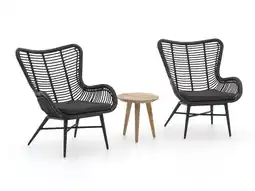 Kees Smit Intenso Rovello/ROUGH-K 40cm lounge balkonset 3-delig aanbieding