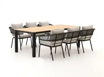 Kees Smit Hartman Winston 220cm dining tuinset 7-delig stapelbaar aanbieding