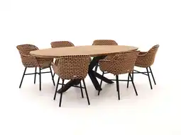 Kees Smit Hartman Delphine/Stephanie 240cm dining tuinset 7-delig aanbieding