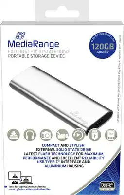 Bol.com Harddisk 3.0 MediaRange externe SSD | 120GB aanbieding