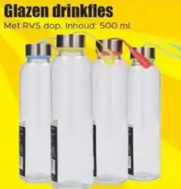 Dirk Glazen drinkfles aanbieding