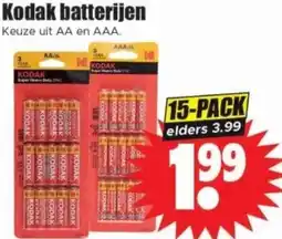 Dirk Kodak batterijen aanbieding