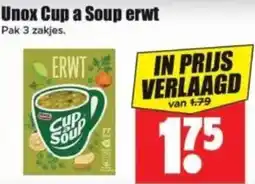 Dirk Unox Cup a Soup erwt aanbieding