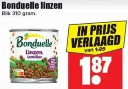 Dirk Bonduelle linzen aanbieding