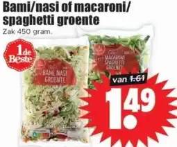 Dirk Bami/nasi of macaroni/ spaghetti groente aanbieding