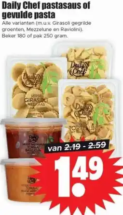 Dirk Daily Chef pastasaus of gevulde pasta aanbieding