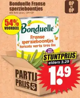 Dirk Bonduelle Franse sperzieboontjes aanbieding