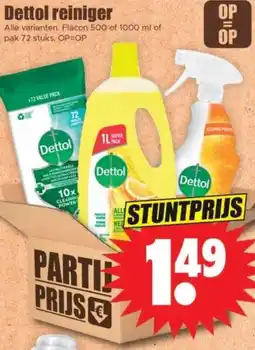 Dirk Dettol reiniger aanbieding