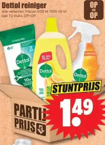 Dirk Dettol reiniger aanbieding