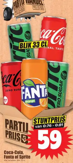 Dirk Coca-Cola, Fanta of Sprite aanbieding