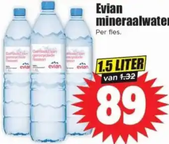 Dirk Evian mineraalwater aanbieding