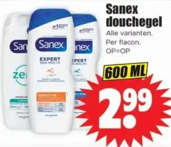 Dirk Sanex douchegel aanbieding