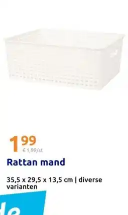 Action Rattan mand aanbieding