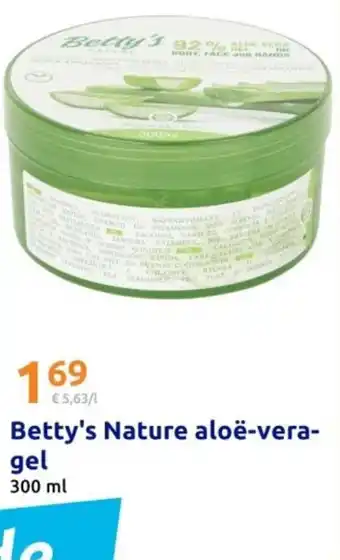 Action Betty's Nature aloe vera gel aanbieding