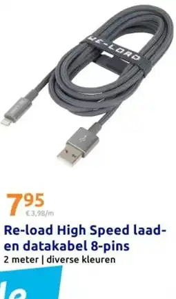 Action Re-load High Speed laad en datakabel 8-pins aanbieding