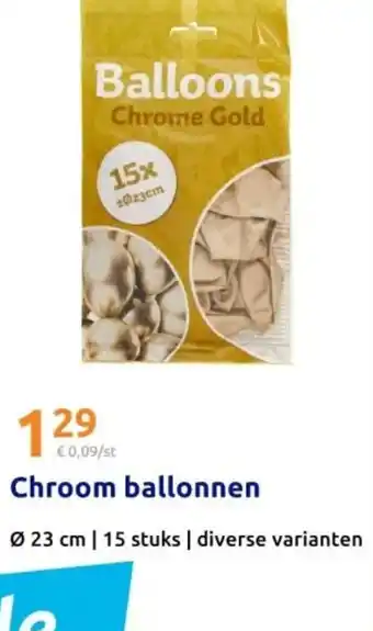 Action Chroom ballonnen aanbieding