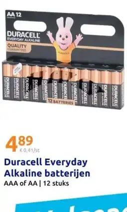 Action Duracell Everyday Alkaline batterijen aanbieding